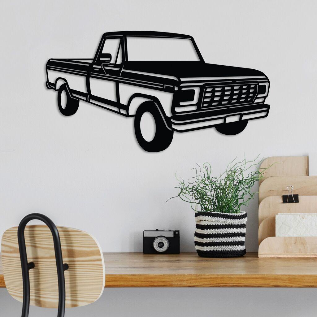 Wallity декорација за ѕид FORD F-250 Ranger Pickup, 60 x 33 cm, црна