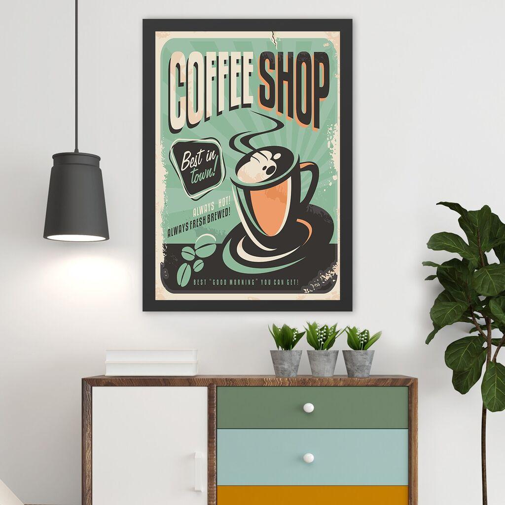 Валити врамена слика Кафетерија, 40x55 см
