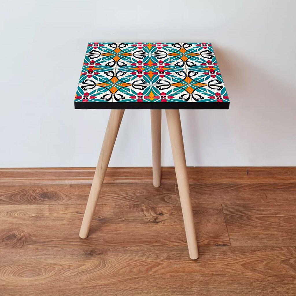 Маса Hanah Home Club Shp48, 35x42x35 см, шарена