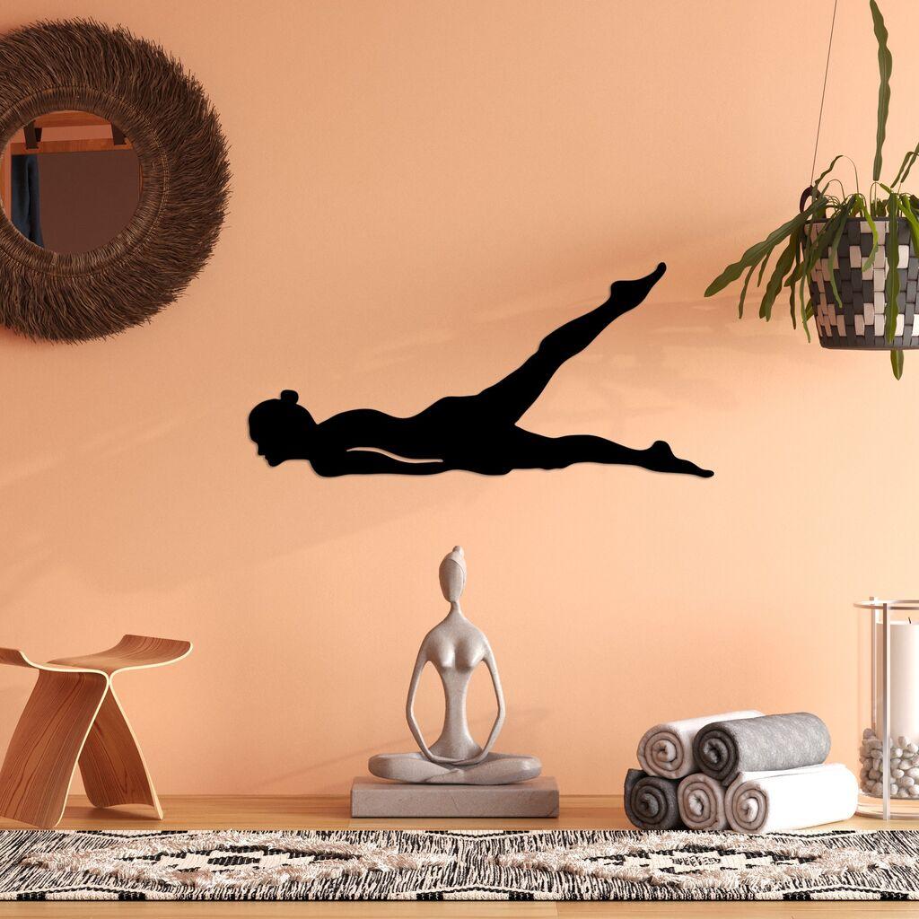 Wallity декорација за dzид Јога 15, 60 x 28 см, црна