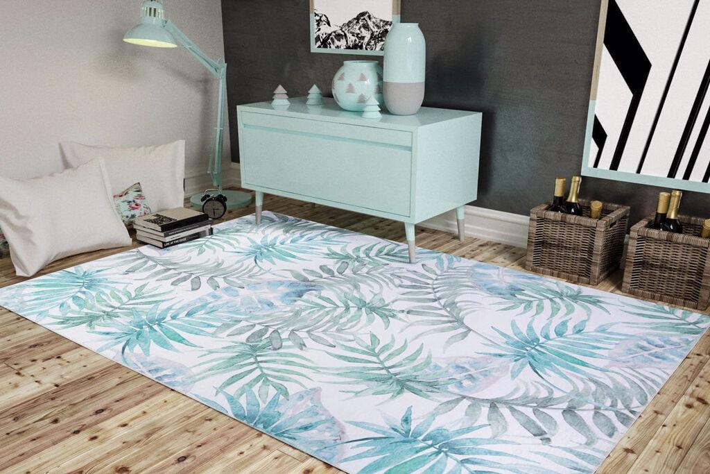 Conceptum Hypnose Carpet Funk -AL 149, 140x190 cm, тиркизно-бело