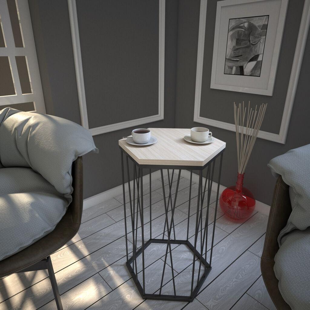 Помошна масичка Hanah Home Cetrus, беж-црна