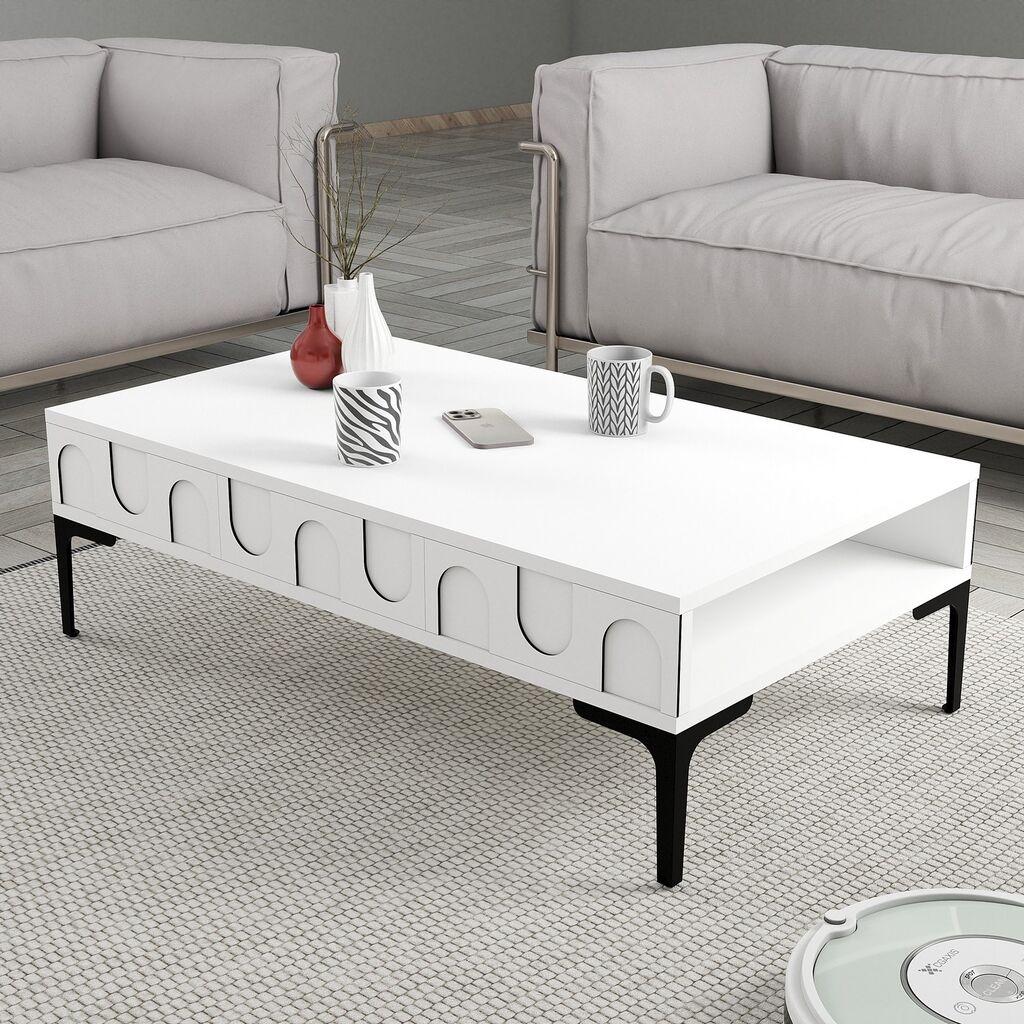 Маса Hanah Home Club Lyon 32, 105x32.6x60 см, бела