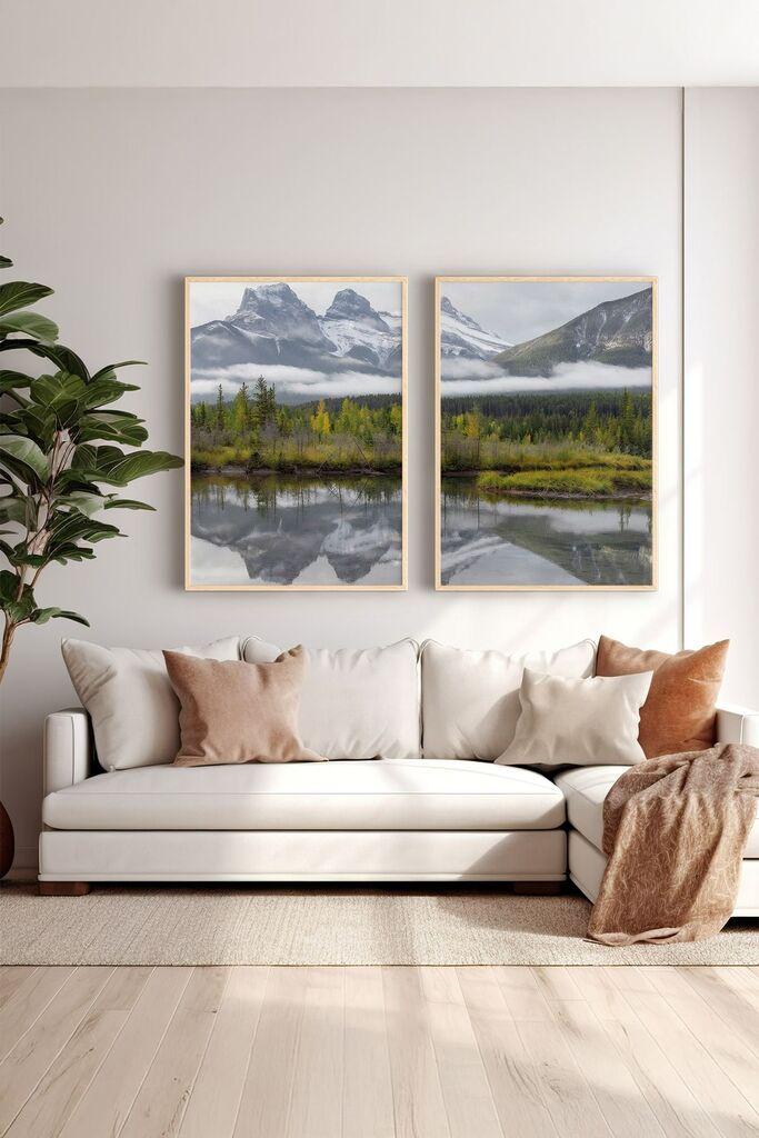 Wallity врамена слика Ersy2Limodel17, 33x48 см, 2 дела