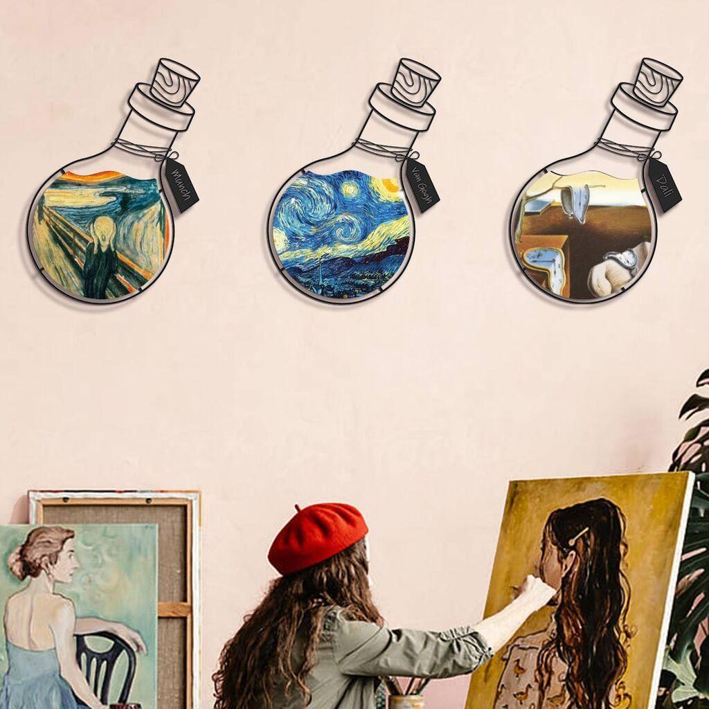 Wallity APT710 Dzидна декорација Art Potion, 58x38 см, 3 парчиња