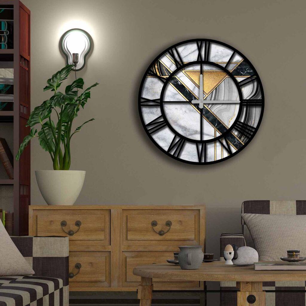 Wallity MDF dzиден часовник 50 см во боја