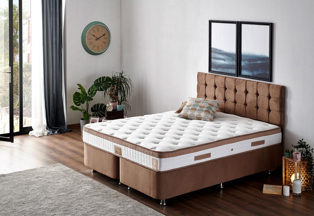 Француски кревет Hanah Home Latte, 150x100x200 см, кафеав