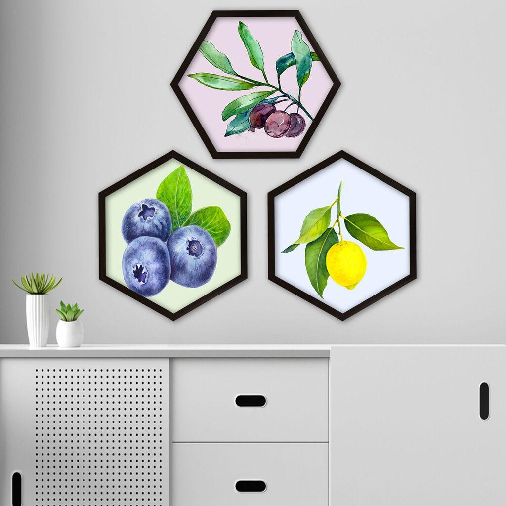 Wallity врамена слика 6GEN230378016, 35x35 см, 3 дела