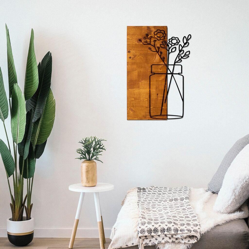 Wallity декорација за dzид Cicek1, 40x58 см, кафеава боја
