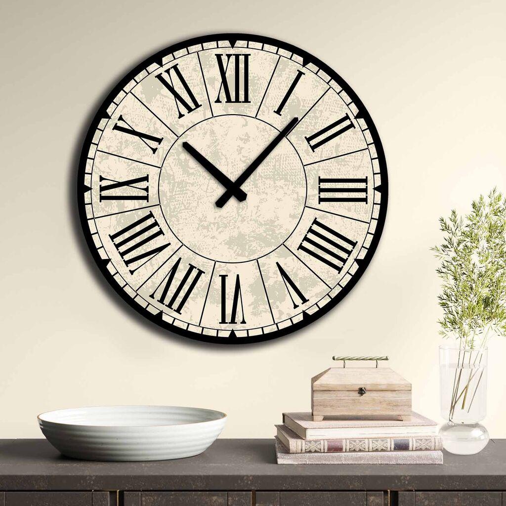 Wallity MDF dzиден часовник 50 см во боја
