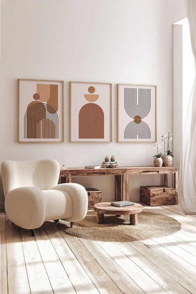 Слика Wallity 3Dartsoho68, 3 дела, 33 x 48 см