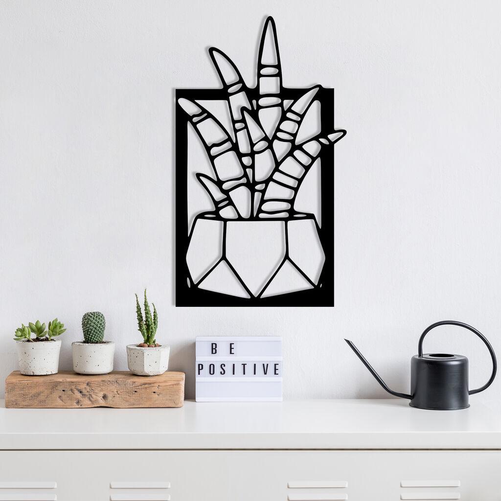 Wallity декорација за ѕид Havsala, 28 x 48 см, црна