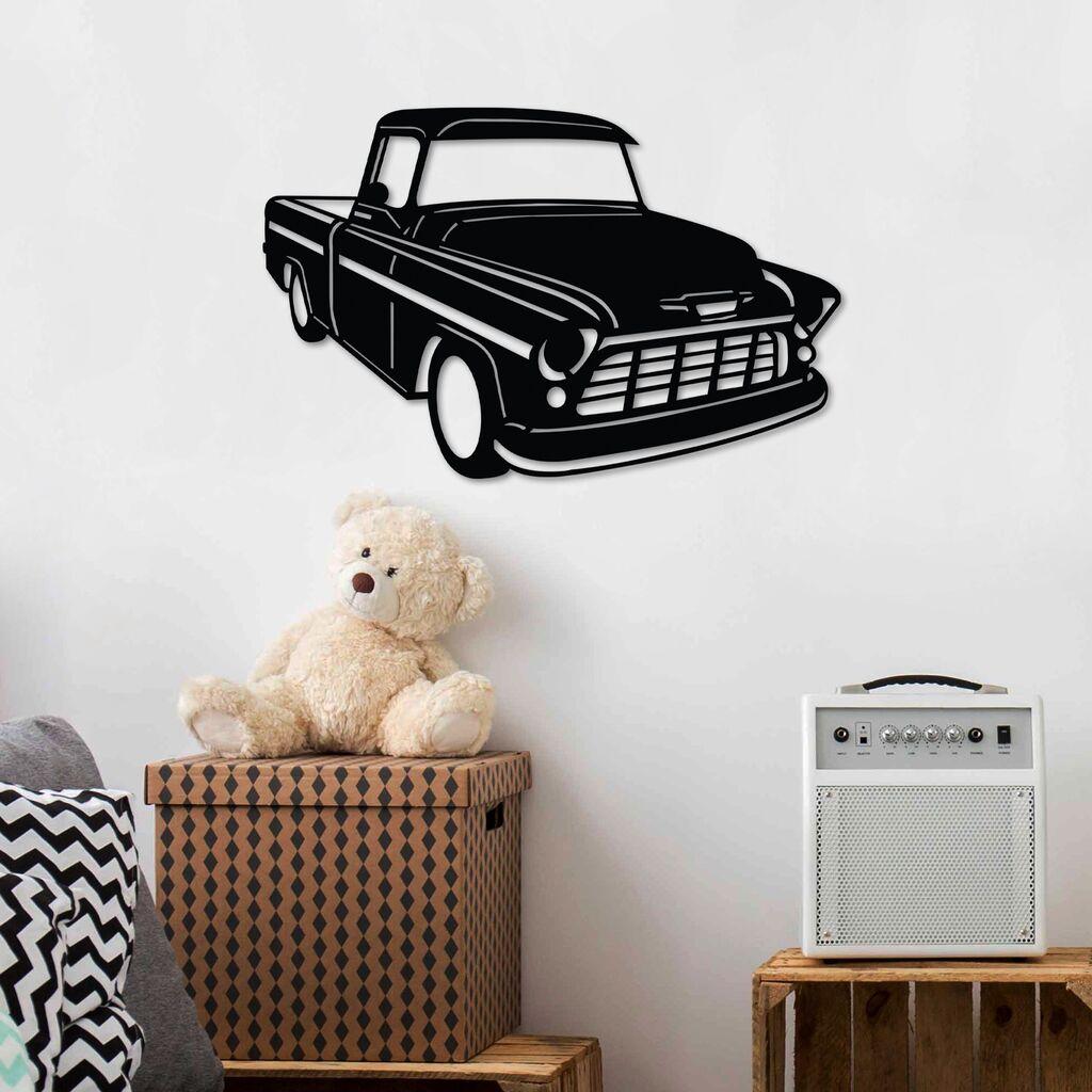 Wallity dzидна декорација Chevrolet Cameo Carrier 1955, 60 x 39 см, црна
