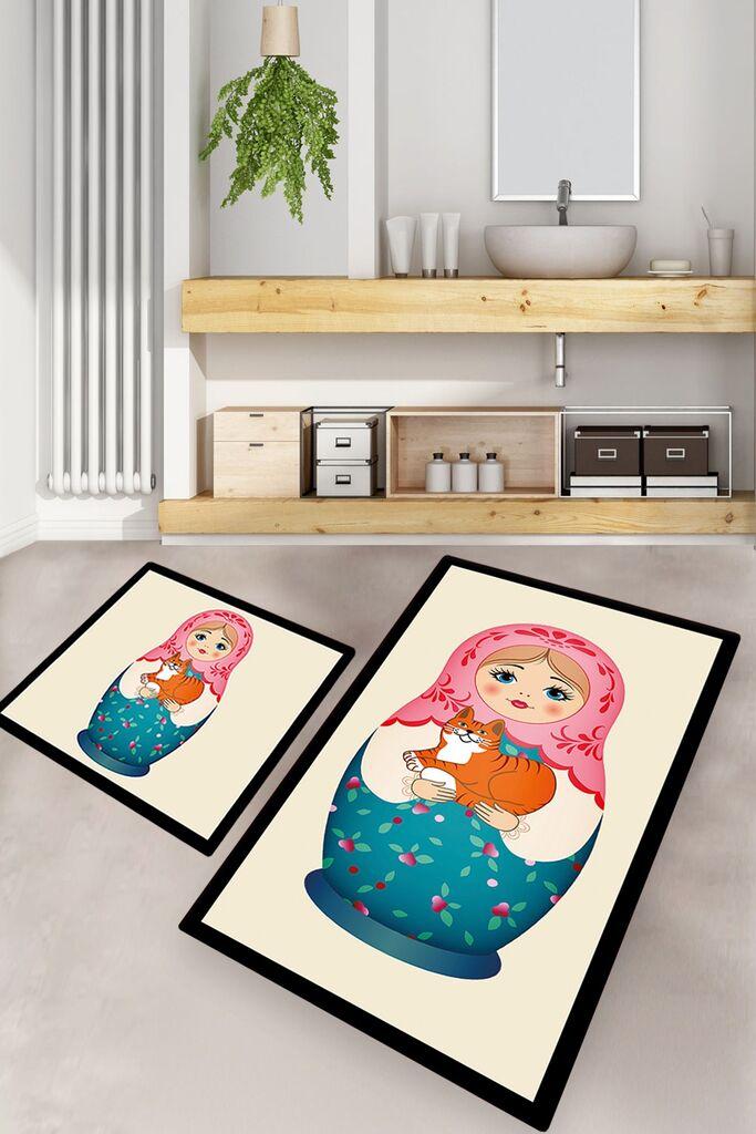 L'essentiel Maison Сет од 2 килими за бања Шарени