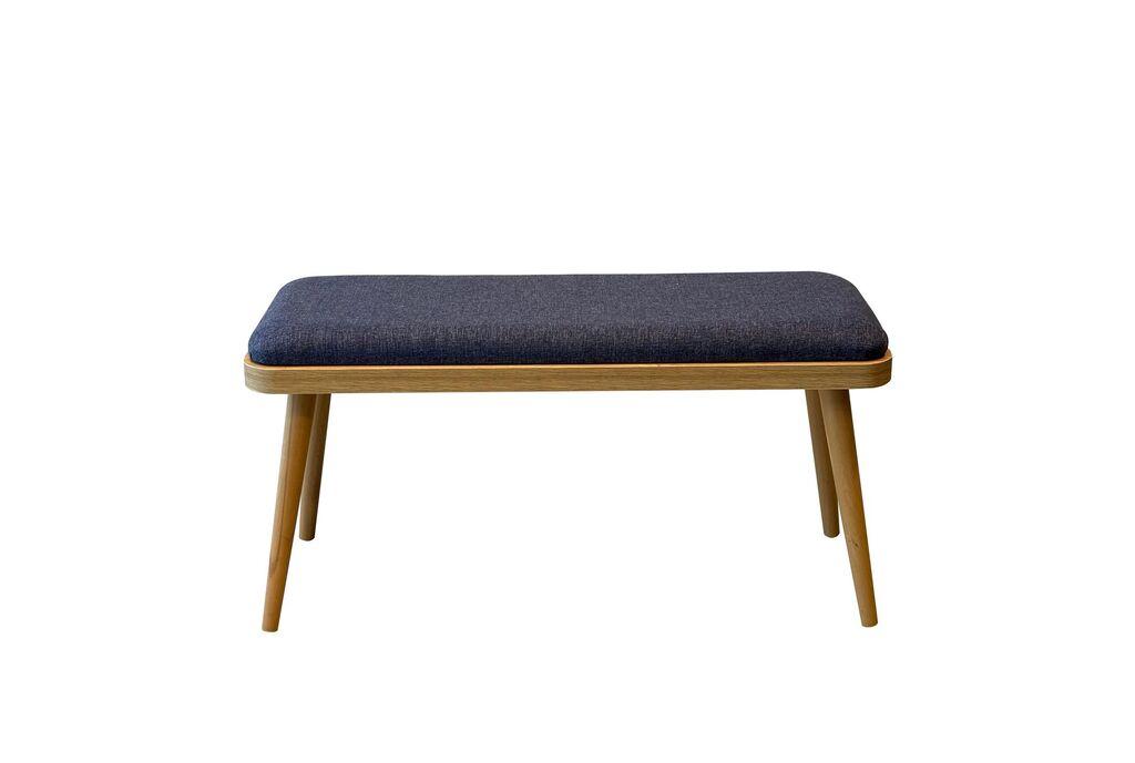 Клупа Hanah Home Vina Mini 0701, 90x46x33 см, темно сина