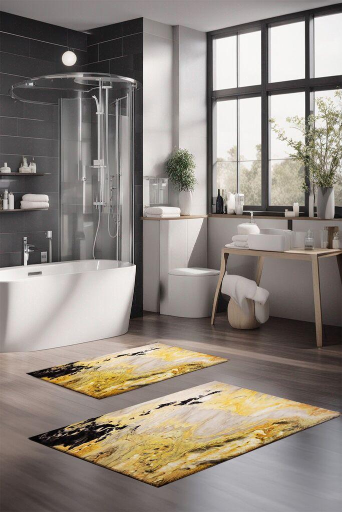 Комплет теписи за бања L'essentiel Maison CT-5041, 2 парчиња, шарени