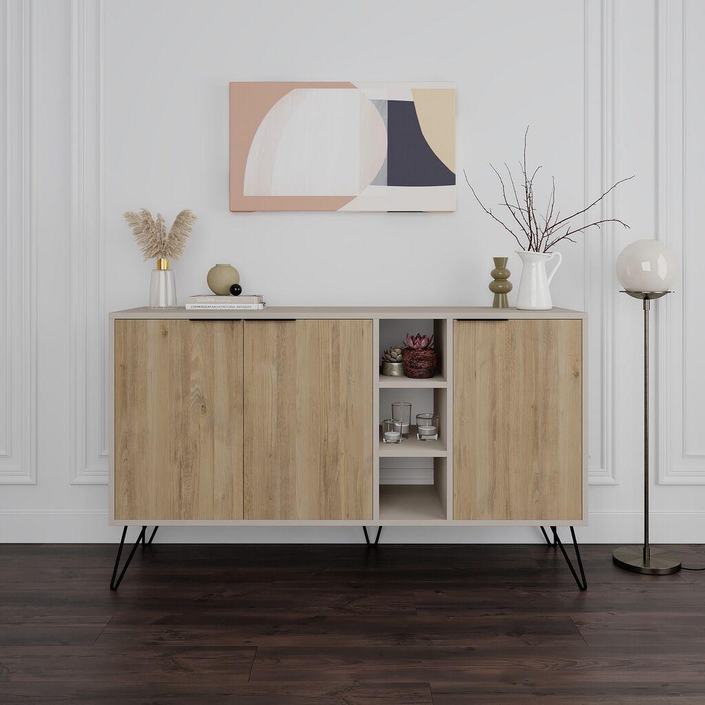 Конзолна маса Hanah Home Clara, 142 x 83 x 35,6 см, даб