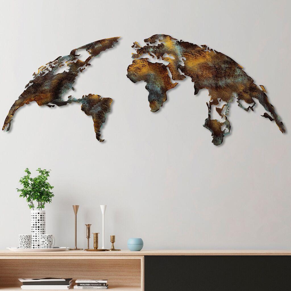 Dzидна мапа на светот Wallity, декорација, 150x59 см