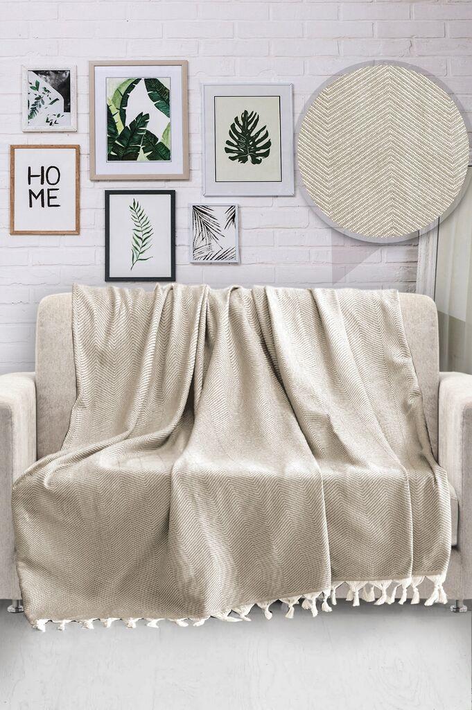 Прекривка за кревет L'essentiel Maison HN, 170x230cm, 290 gr/m², кремаста