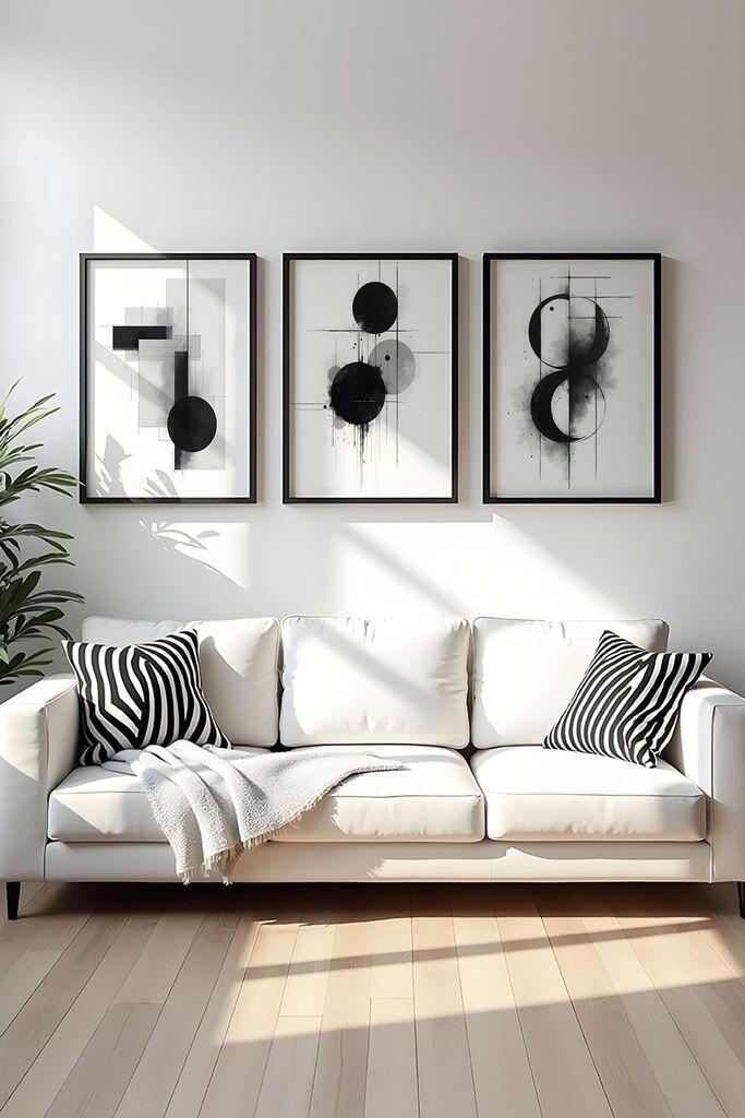 Декоративна слика Wallity Huhu431, 50x70 см, 3 дела