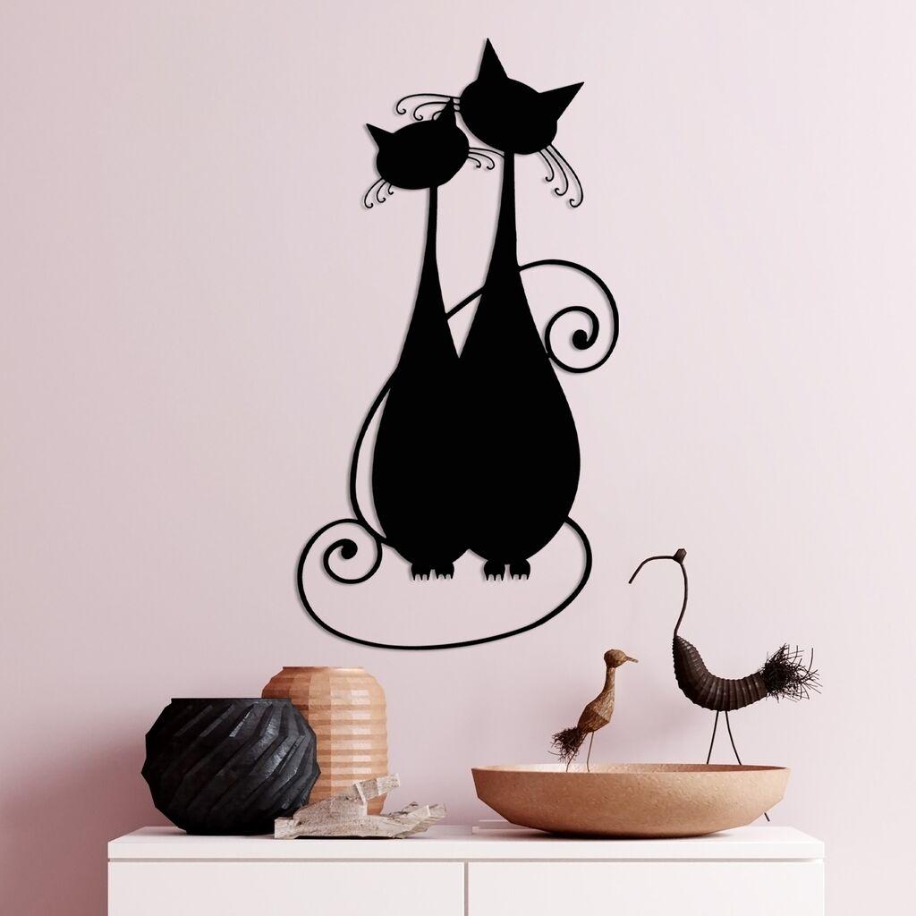 Wallity декорација за dzид Cat 10-v2, 30x60 см, црна
