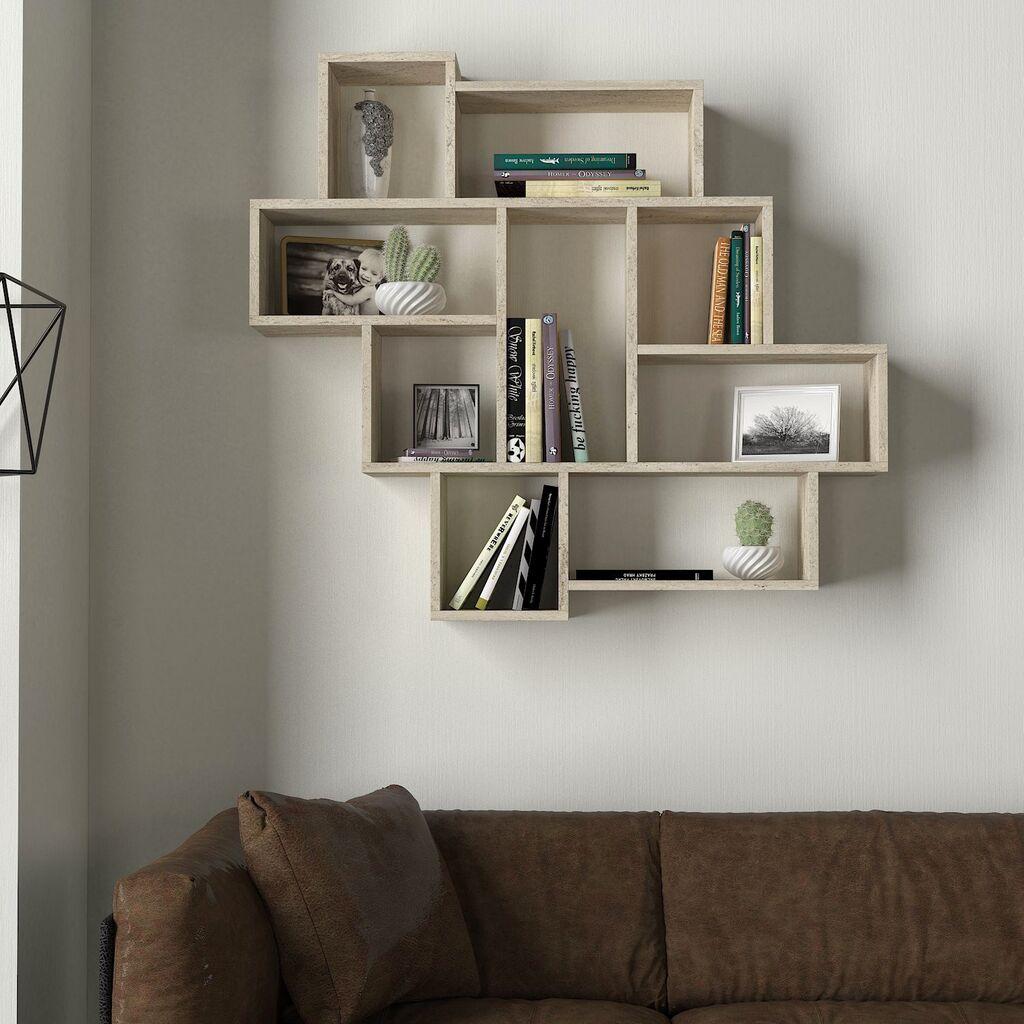 Dzидна полица Hanah Home Parola, 115,5 x 103,5 x 15 см, крем