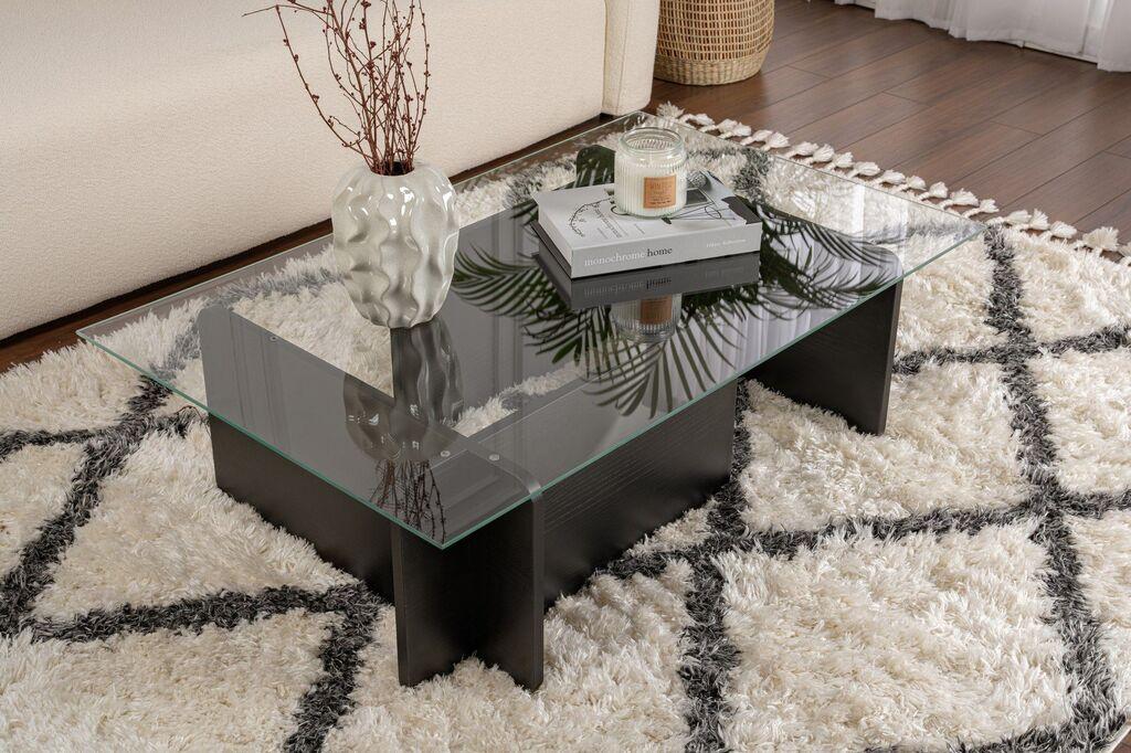 Маса Hanah Home Club Flavio, 105x30x65 см, црна