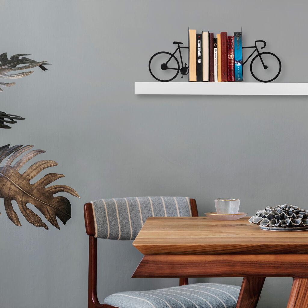 Држач за книги Wallxpert 2, преграда за книги, црна