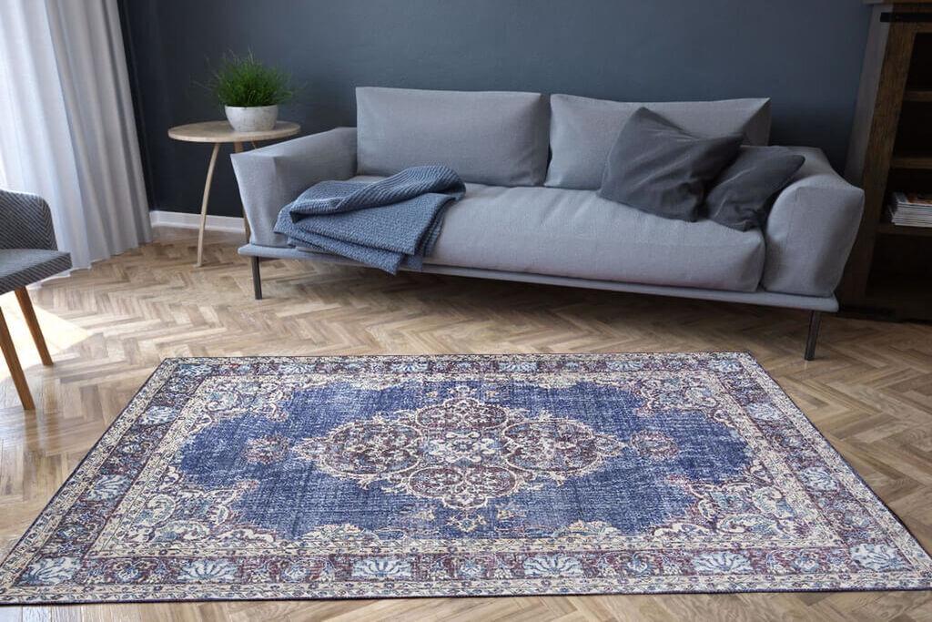 Conceptum Hypnose Carpet Blues Chenille 249, 75x230cm, Teget