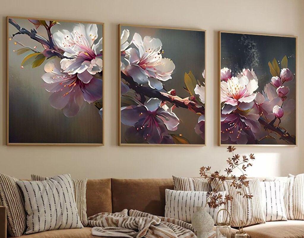 Wallity Декоративна слика, 3 парчиња, 50x70 cm
