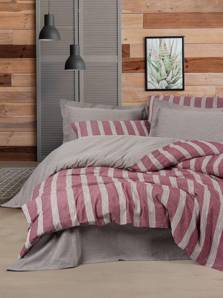 Комплет постелнина L'essentiel Maison Bande, 200x220 cm, Црвена