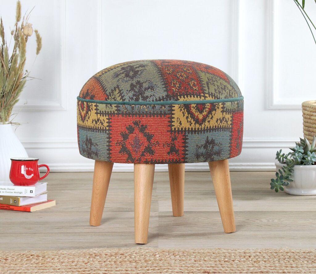 Atelier del Sofa Tabure Rugrev, 45x45x45cm, Шарена
