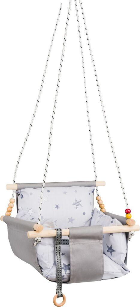 Бебешка лулашка Aberto Design Selale, 40x32 см, сива
