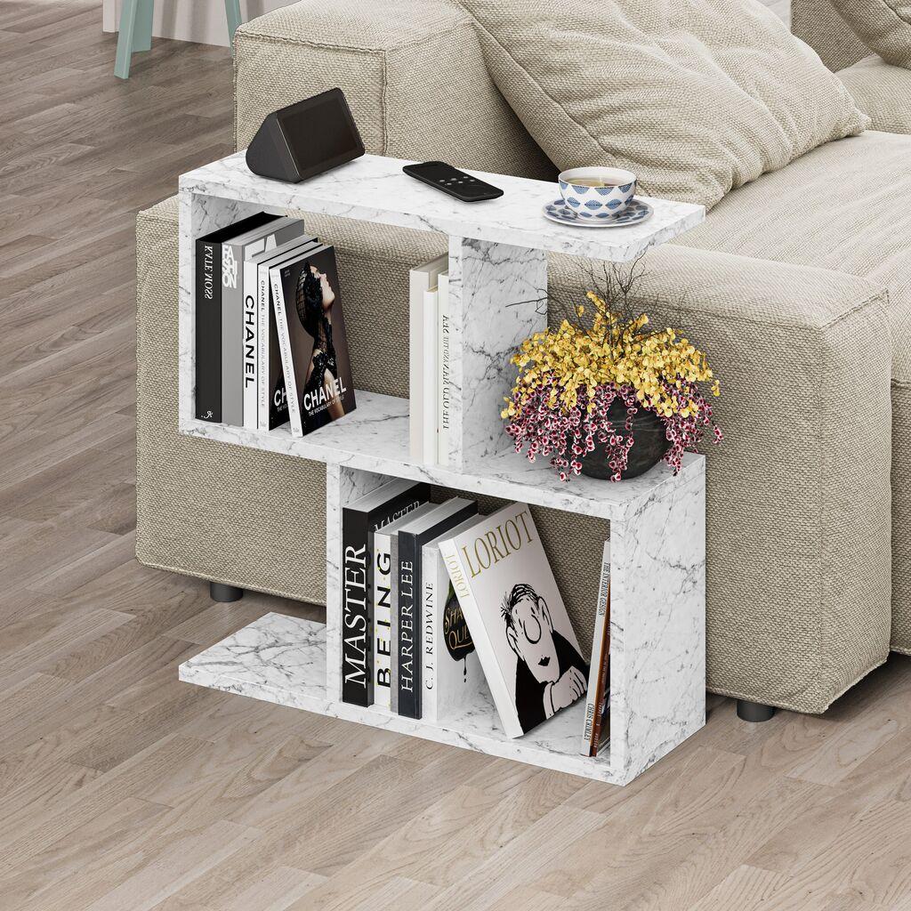 Маса Hanah Home Club Homemania, 60x60x20 см, жолто-бела