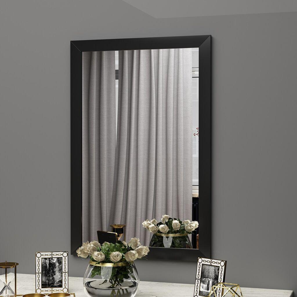 Огледало од липа Hanah Home, 50x75 см, црно