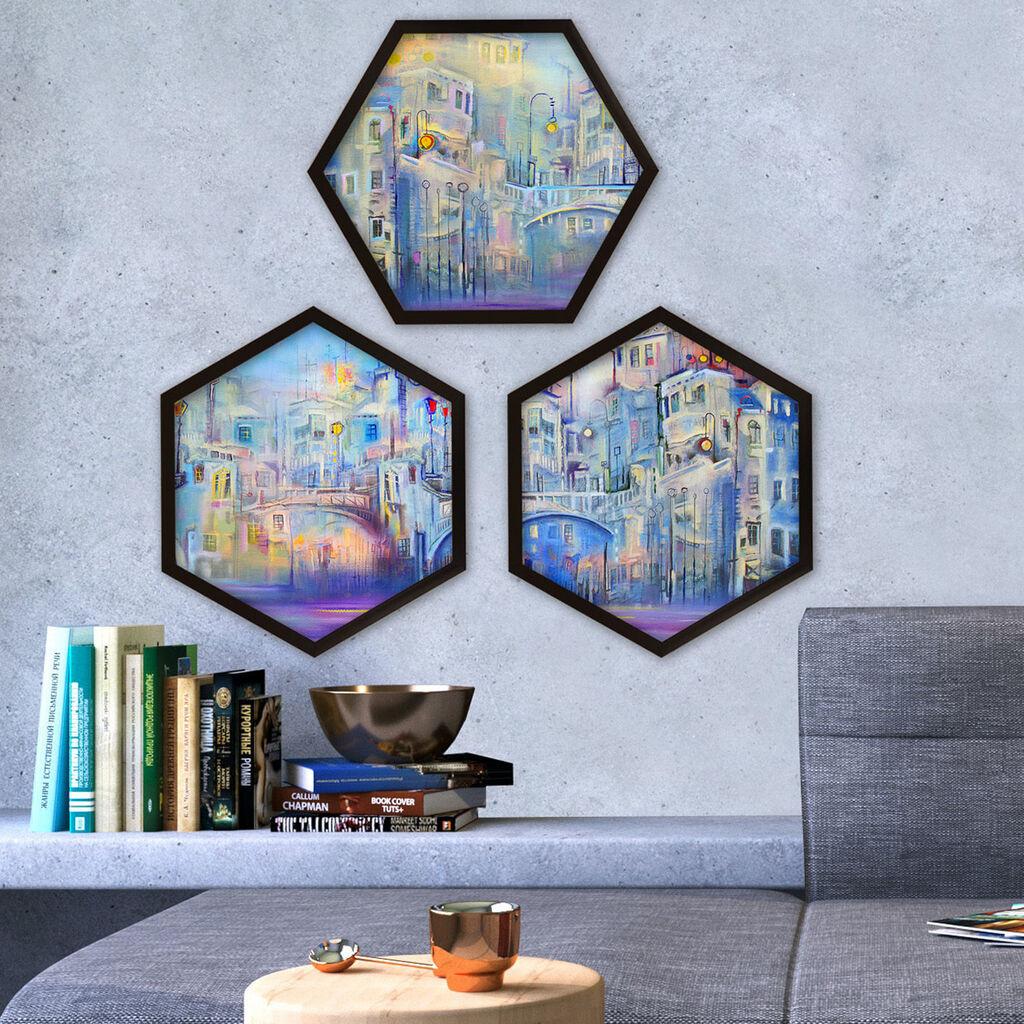 Wallity врамена слика 6GEN266509, 35x35 см, 3 дела