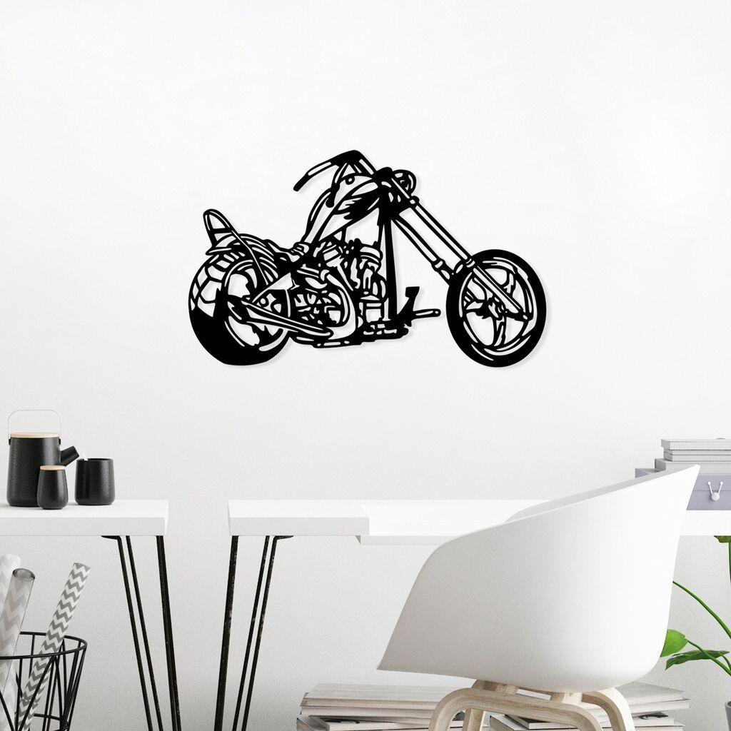 Wallity dzидна декорација за мотоцикл, 44x70 см, 1,5 мм, црна
