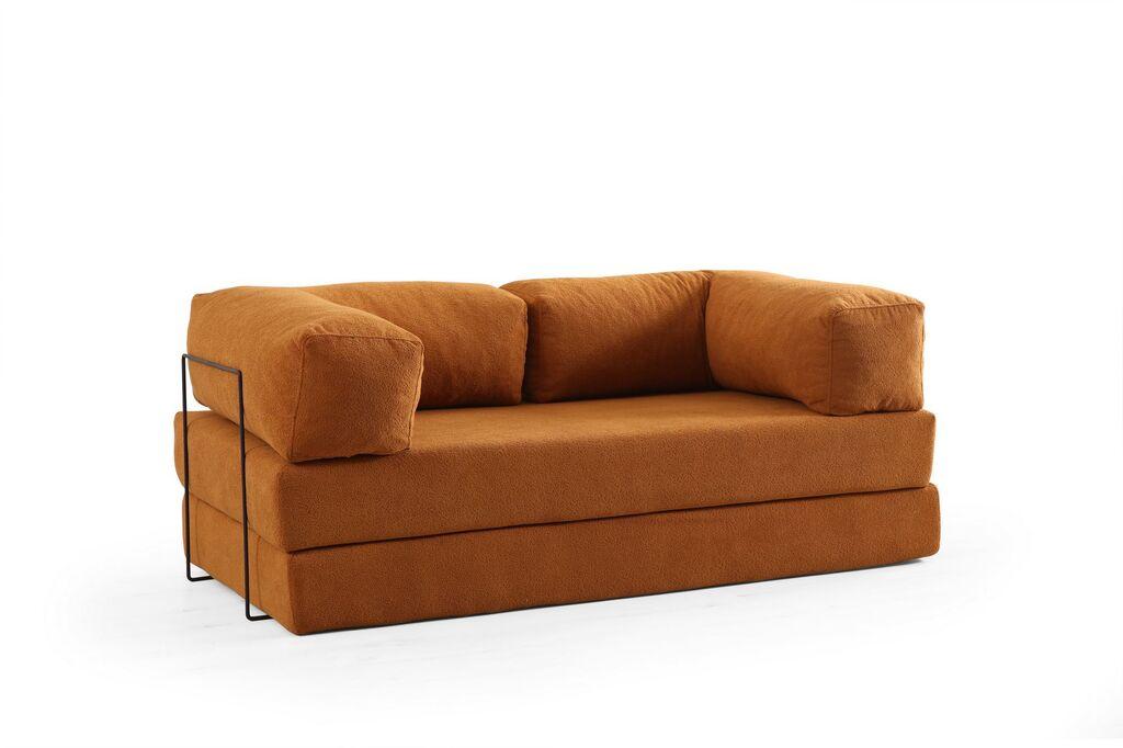 Atelier del Sofa Двосед Via Con, 200x100x80 см, Портокалова
