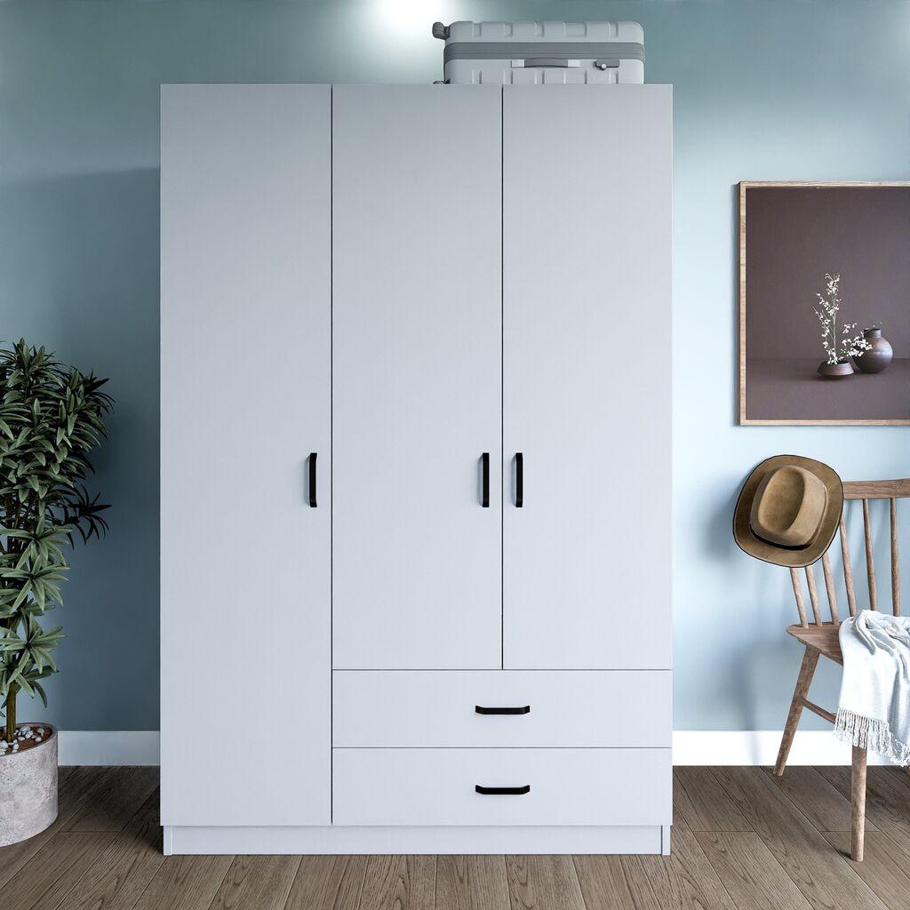 Гардеробер Ханах Хоум Јаман 1600-032, 120x181x45 см, бел