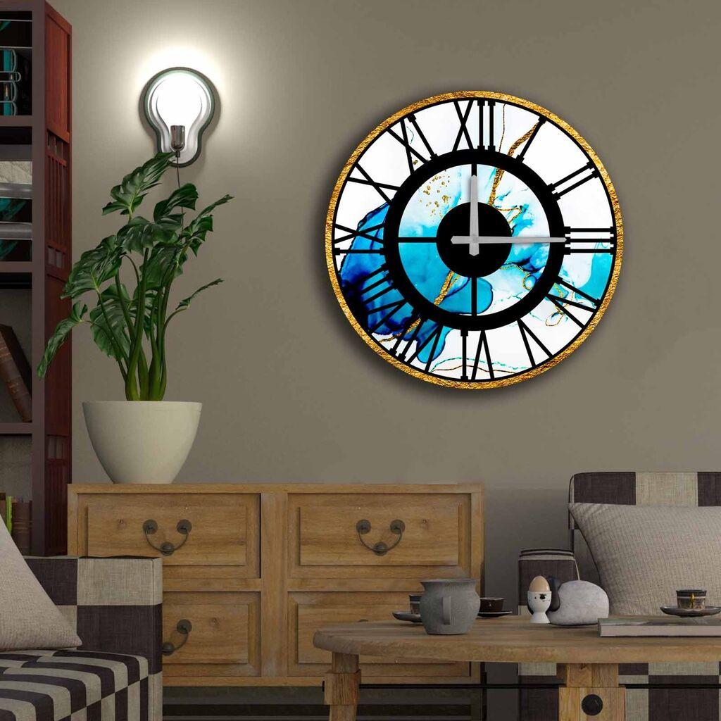 Wallity MDF dzиден часовник 50 см во боја
