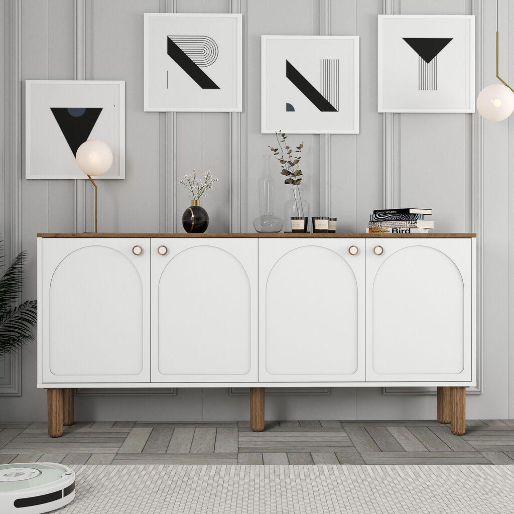 Конзолна маса Hanah Home Bohem 848, 180x84x35 см, бела
