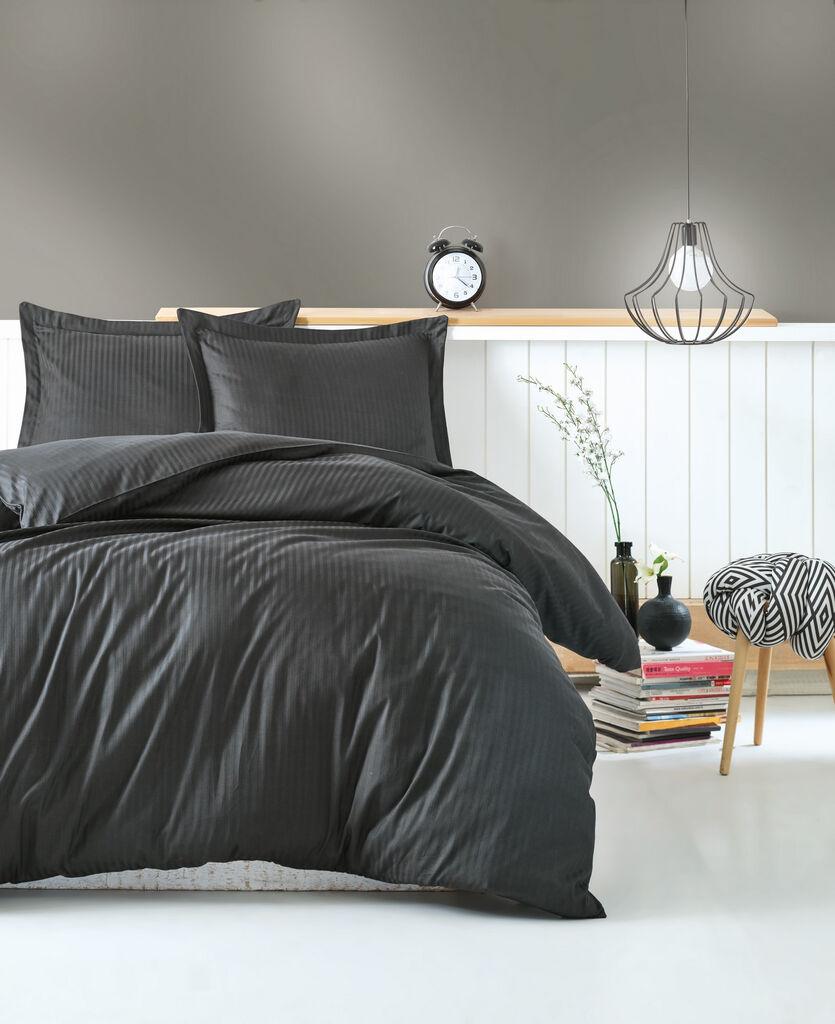 Комплет постелнина L'essentiel Maison Stripe, 200x220 cm, антрацит