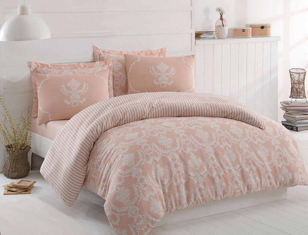 Комплет постелнина L'essentiel Maison Pure, 200x220 см, розово-бела