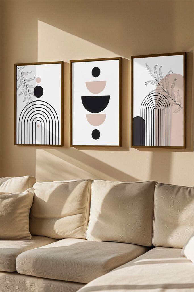 Слика во рамка Wallity Artvmodel42, 33x48 см, 3 дела