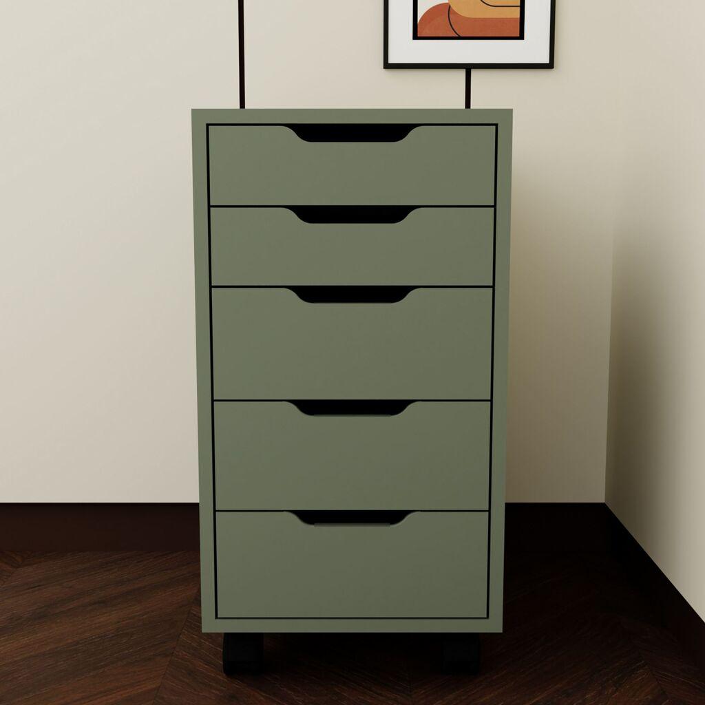 Hanah Home повеќенаменски ормар Caisson 1600-78, 40x77,4 см, маслинеста боја