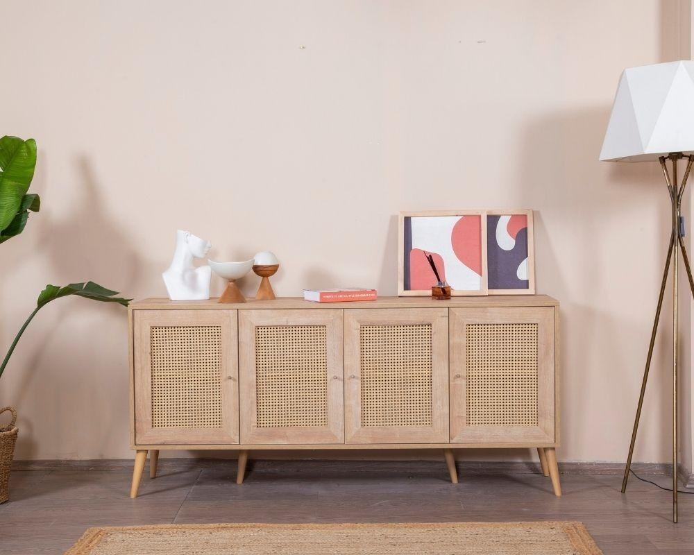 Hanah Home Console Calvin, 80x180x41 см, даб
