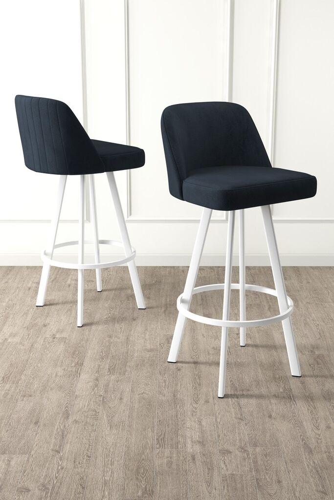 Комплет барски столчиња Hanah Home Atex, 44x105x42 см, 6 парчиња, Антрацит