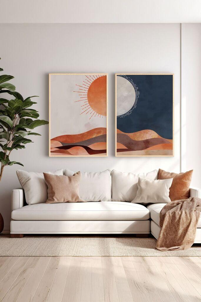 Wallity врамена слика Ersy2Limodel22, 33x48 см, 2 дела