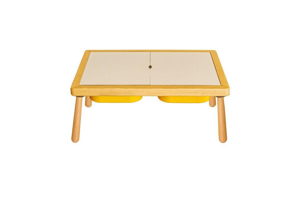 Детска маса Hanah Home, 53x40x74 см, жолта