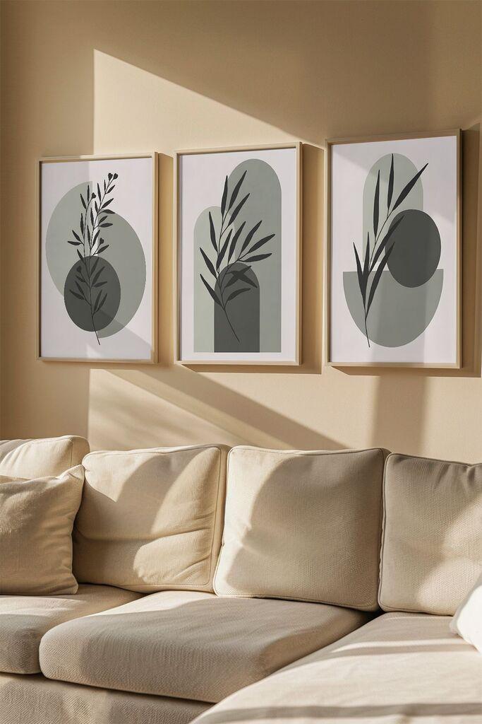 Слика во рамка Wallity Artvmodel36, 33x48 см, 3 дела